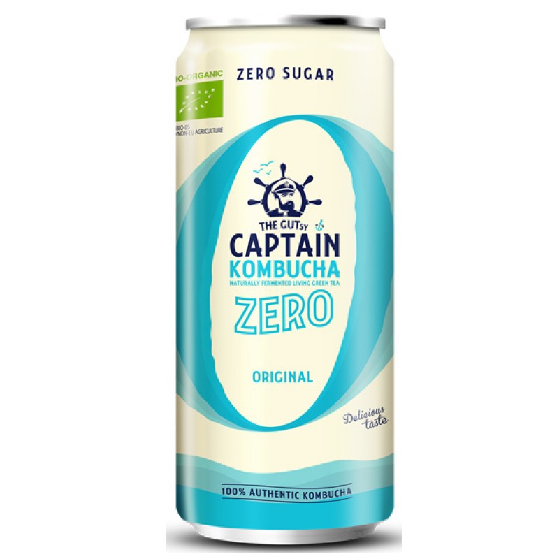 Captain Kombucha Κομπούχα 'Zero' Χωρίς Θερμίδες φυσική γεύση (250ml) Τρόφιμα